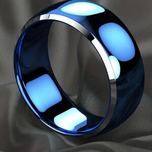 Stainless steel ring/band Size 8.Nwt*